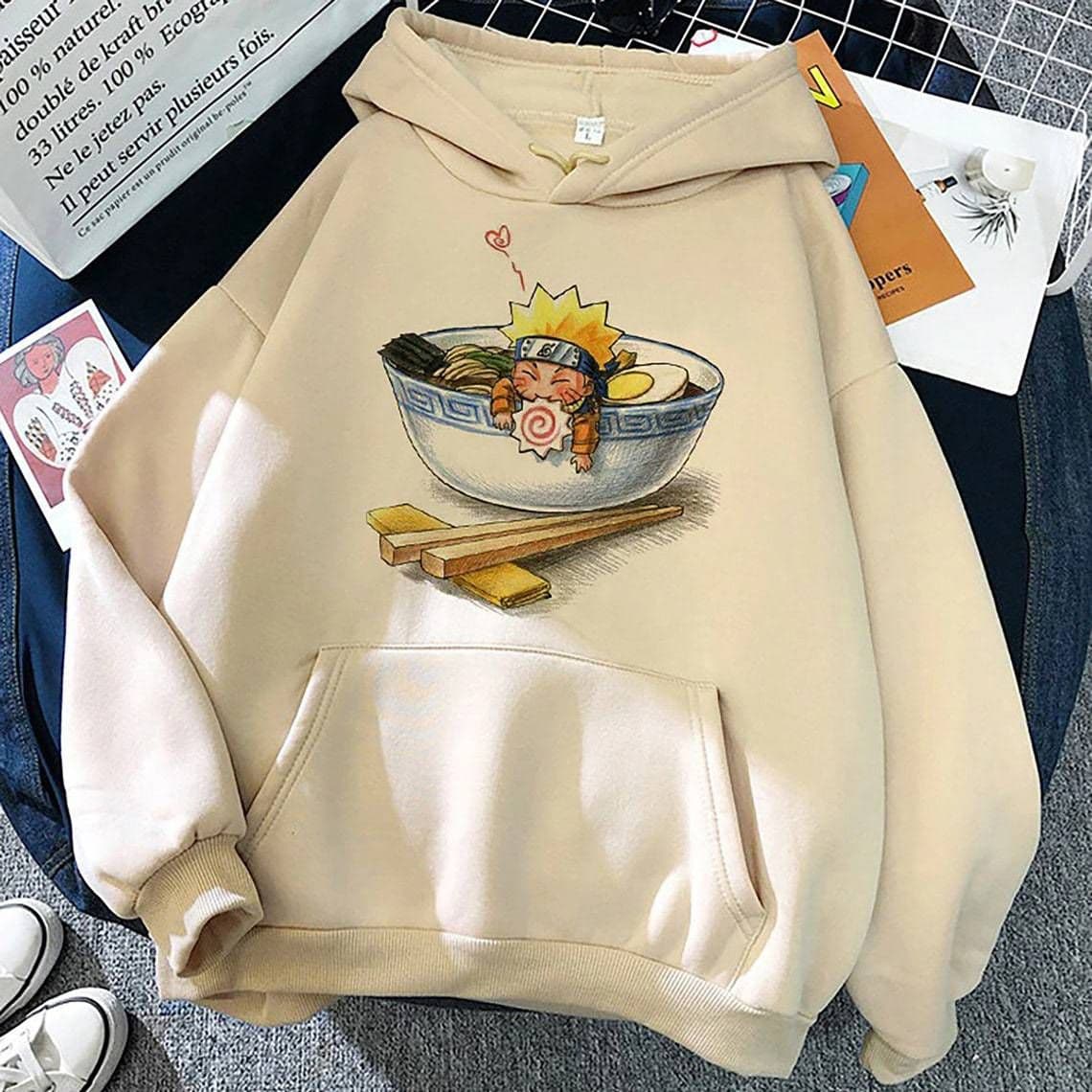 image-Cross-border hot sale personalized custom Naruto Naruto men and women loose hooded sports sweater wholesale