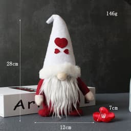 image-Creative Hooded Faceless Doll Holiday Santa Claus Plush Decoration Ornaments