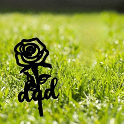 image-CIFbuy Elegant Waterproof Rose Memorial Stake Cemetery Decor Garden Stone Headstone Accent(TikTok, pick-up service)