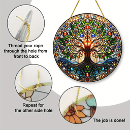 image-CIFbuy Tree of Life Acrylic Suncatcher - Colorful