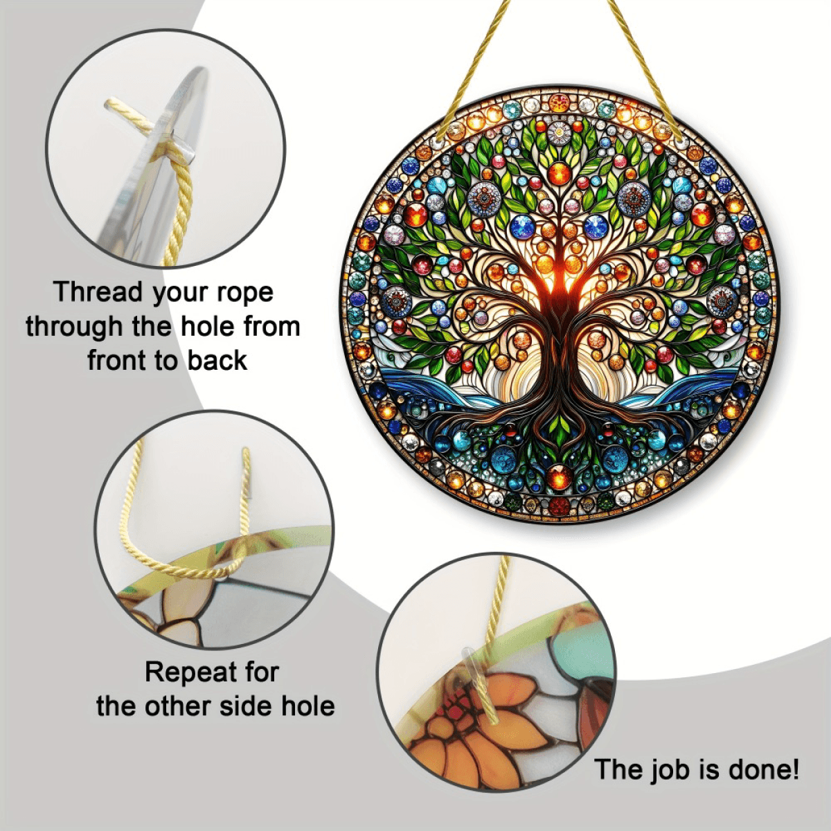 image-CIFbuy Tree of Life Acrylic Suncatcher - Colorful