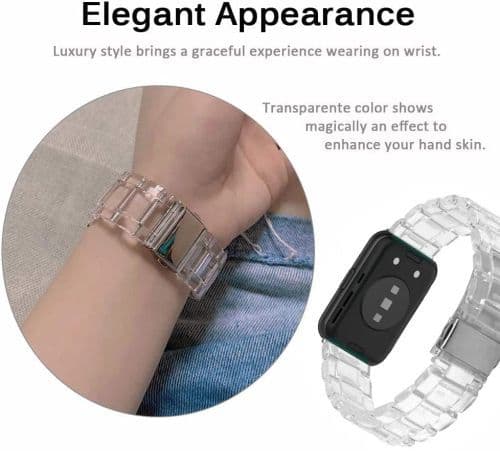 image-Aaigea Stylish Resin Watch Band for Huawei Watch Fit & Fit 2 - Comfortable & Waterproof