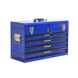 image-20" Steel Tool Box 3-Drawer - Blue Portable