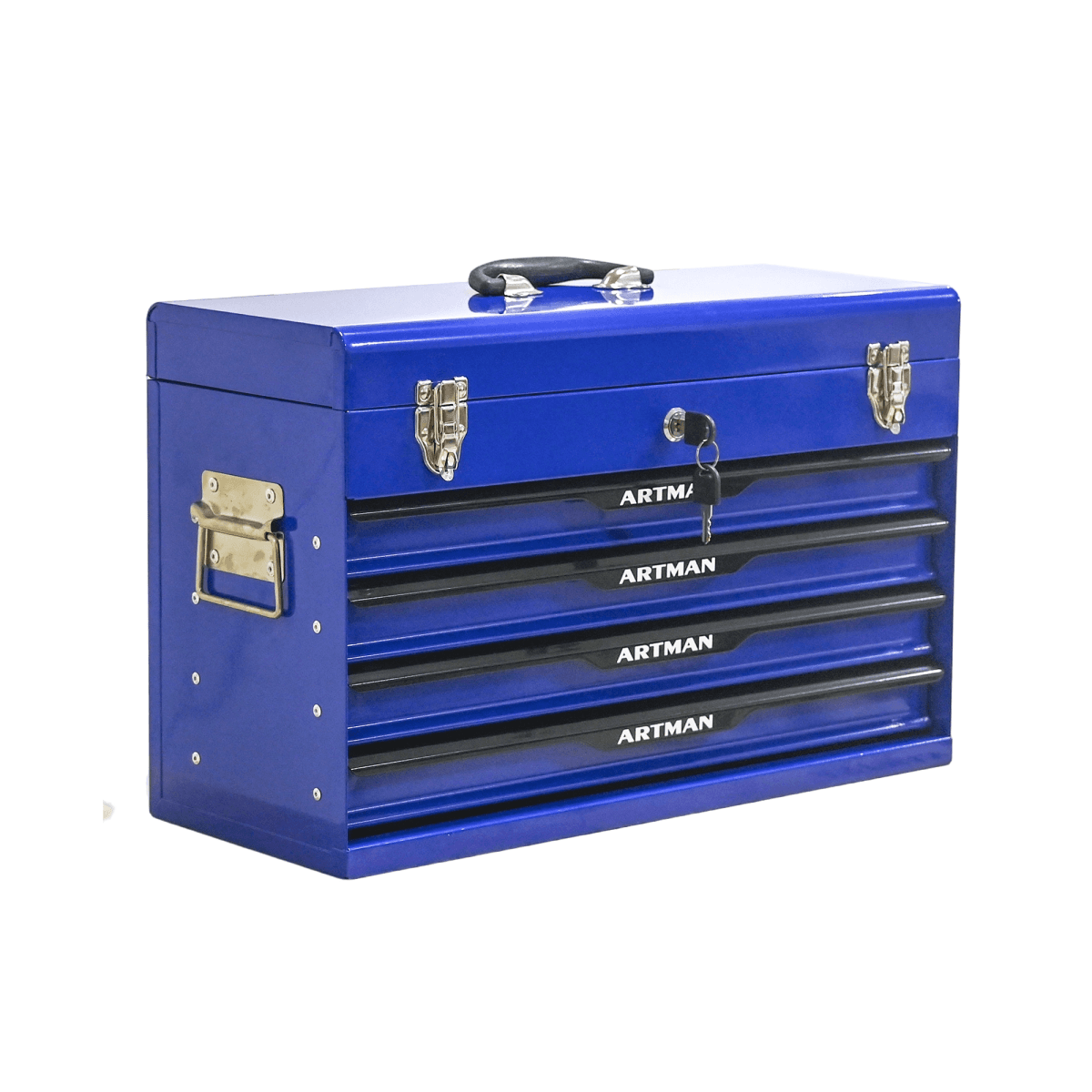 image-20" Steel Tool Box 3-Drawer - Blue Portable