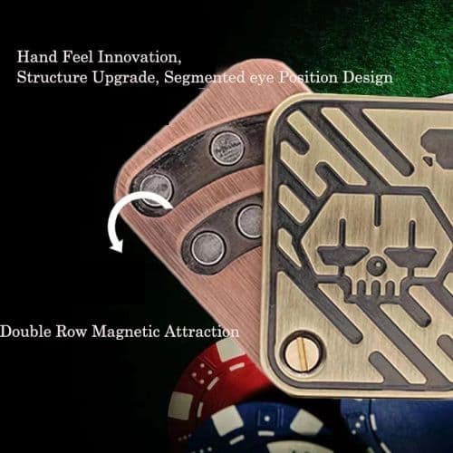 image-AHHLCLT Metal Skull Spin Toy - Stress Relief EDC Fidget for Adults