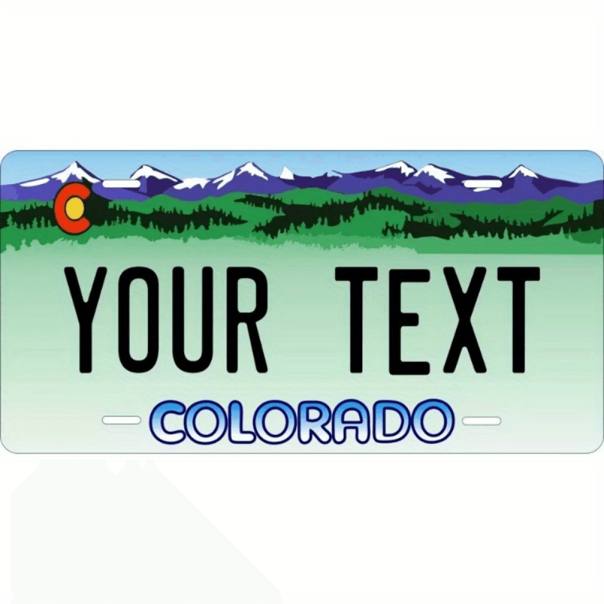 image-Custom Massachusetts Metal License Plate 12x6" Personalized