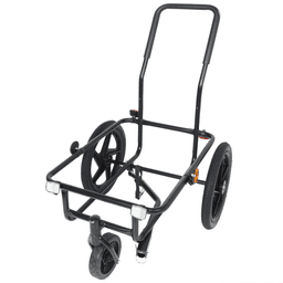 image-2-in-1 Bike Trailer Pushcart - Black with Waterproof Cover and Tow Hitch