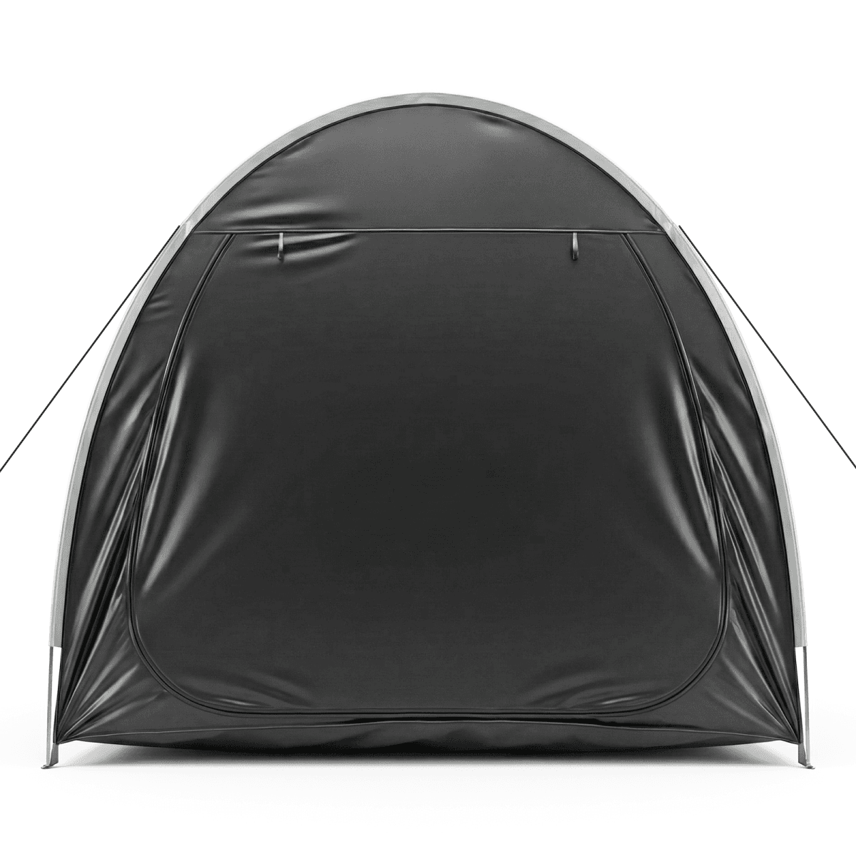 image-Arc Bicycle Storage Shed - 6.8x4.9FT Black, 210D Oxford, Fiberglass, Double Doors