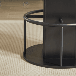image-3-Piece Bar Table & Stool Set, 31.5" Round, Black, Compact Dining for Restaurants, Cafes