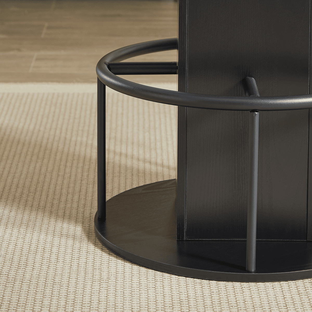 image-3-Piece Bar Table & Stool Set, 31.5" Round, Black, Compact Dining for Restaurants, Cafes