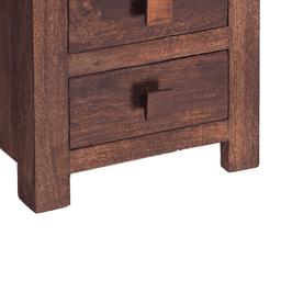 image-Toko Dark Mango 3 Drawer Bedside