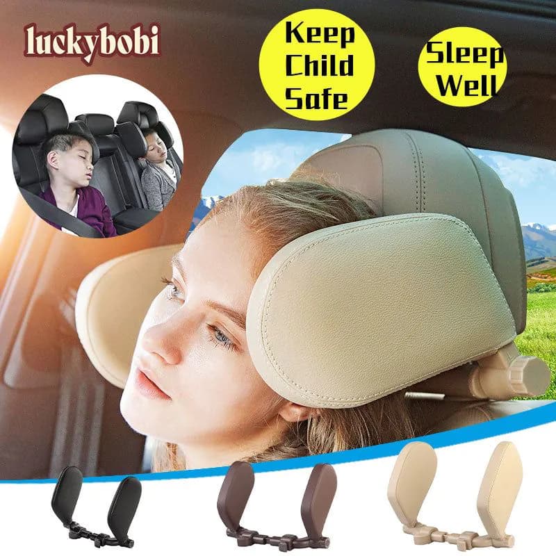 image-Car Seat Headrest Pillow Travel Rest Neck Pillow Support Solution For Kids Pillow And Adults Auto Seat Head Cushion Car Pillow