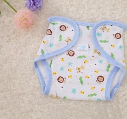 image-Cotton Cartoon Printed Cloth Diaper Washable Baby Diaper