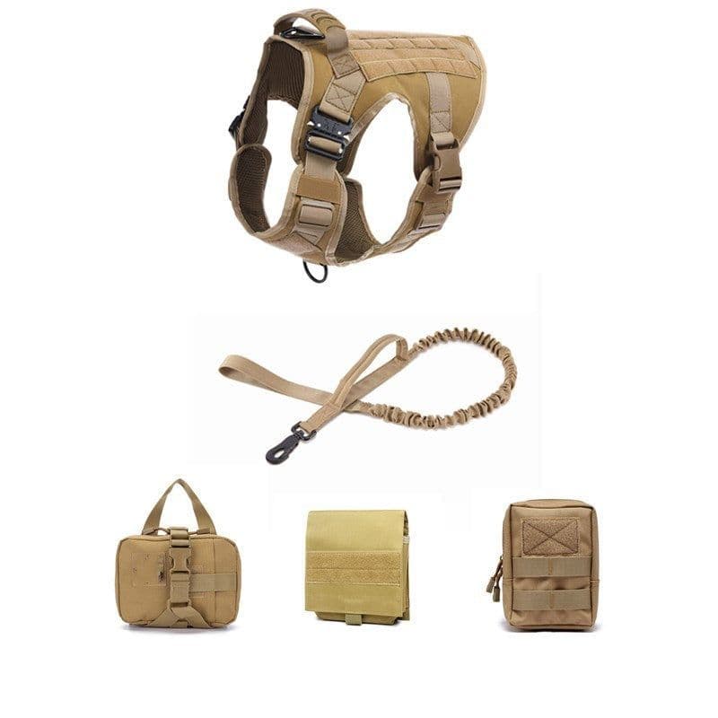 image-Tactical Dog Clothes Quick Disassembly Dog Vest Outdoor Pet Training Clothes