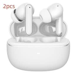 image-Wireless Bluetooth Noise Reduction In-ear Headphones - White/Black ANC