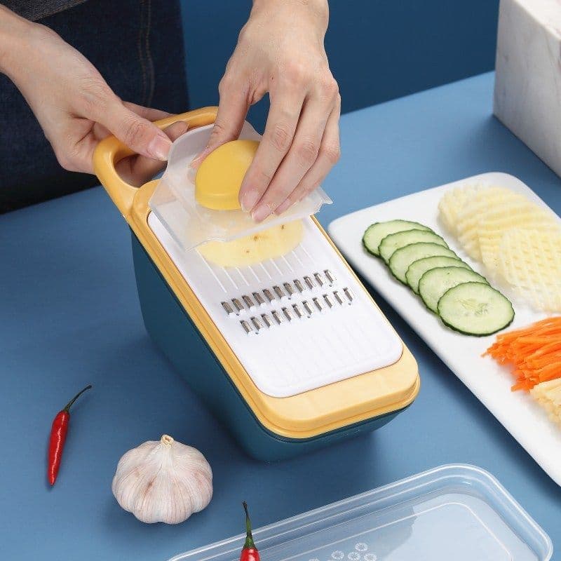 image-Non-slip Silicone Potato Grater Core Type Multifunctional Vegetable Cutter Home Kitchen Sliced Shredded