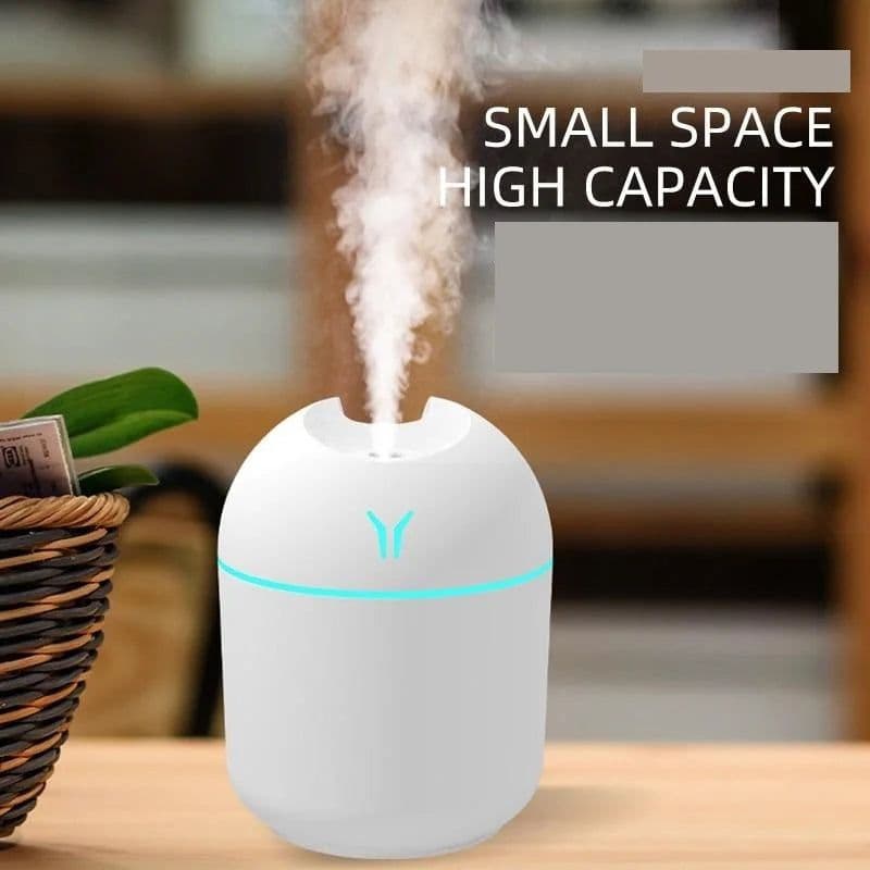 image-250ML USB Mini Air Humidifier Aroma Essential Oil Diffuser For Home Car Ultrasonic Mute Mist Maker Diffuser with LED Color Lamp