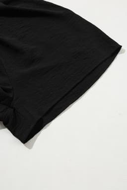 image-Black Half Button Collared Romper