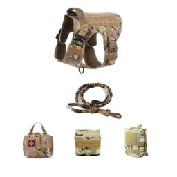 image-Tactical Dog Clothes Quick Disassembly Dog Vest Outdoor Pet Training Clothes