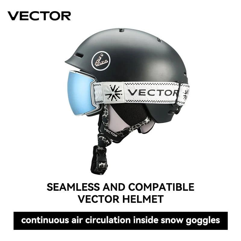 image-VECTOR Ski Goggles Men Snowboard Glasses Women Winter Outdoor Snow Sunglasses UV400 Double Layers Lens Anti-Fog Skiing Goggles
