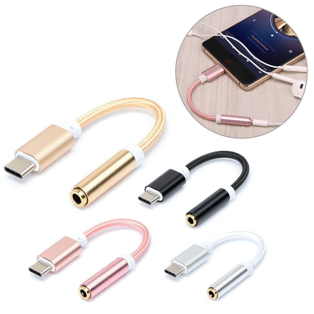 image-Headphone Audio Conversion Mobile Phone Adapter Cable