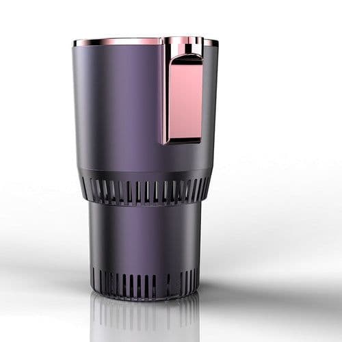 image-Smart 2-in-1 Car Heating Cooling Cup Holder 12V Digital - Black (Output length: 60 characters)