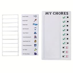 image-Self-discipline Punch Card Students' Develop Good Habits Planner Old Man My Chores Memo Message Inspection Table Can Replace Daily Life, Good Habits Develop Daily Learning Task Planning