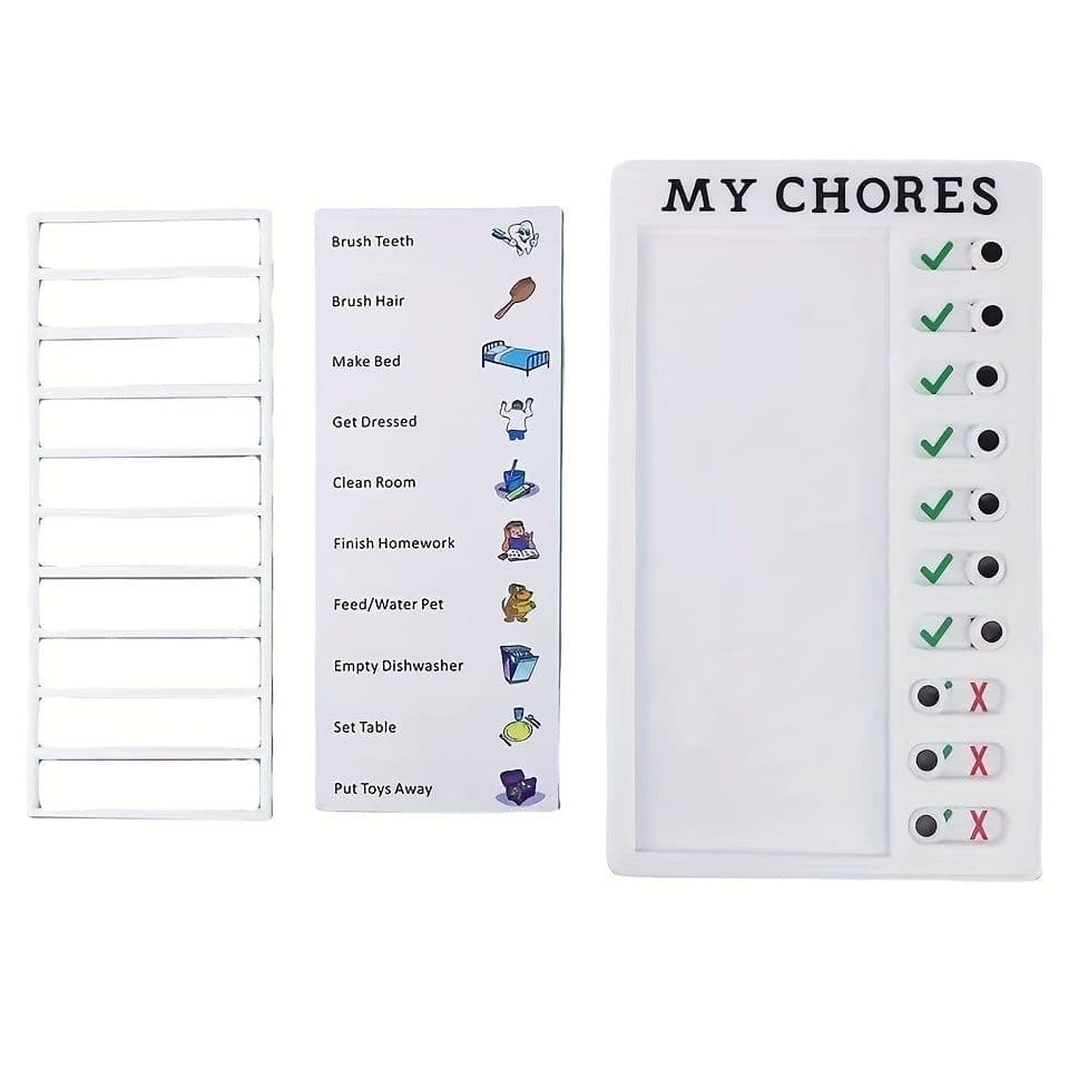 image-Self-discipline Punch Card Students' Develop Good Habits Planner Old Man My Chores Memo Message Inspection Table Can Replace Daily Life, Good Habits Develop Daily Learning Task Planning