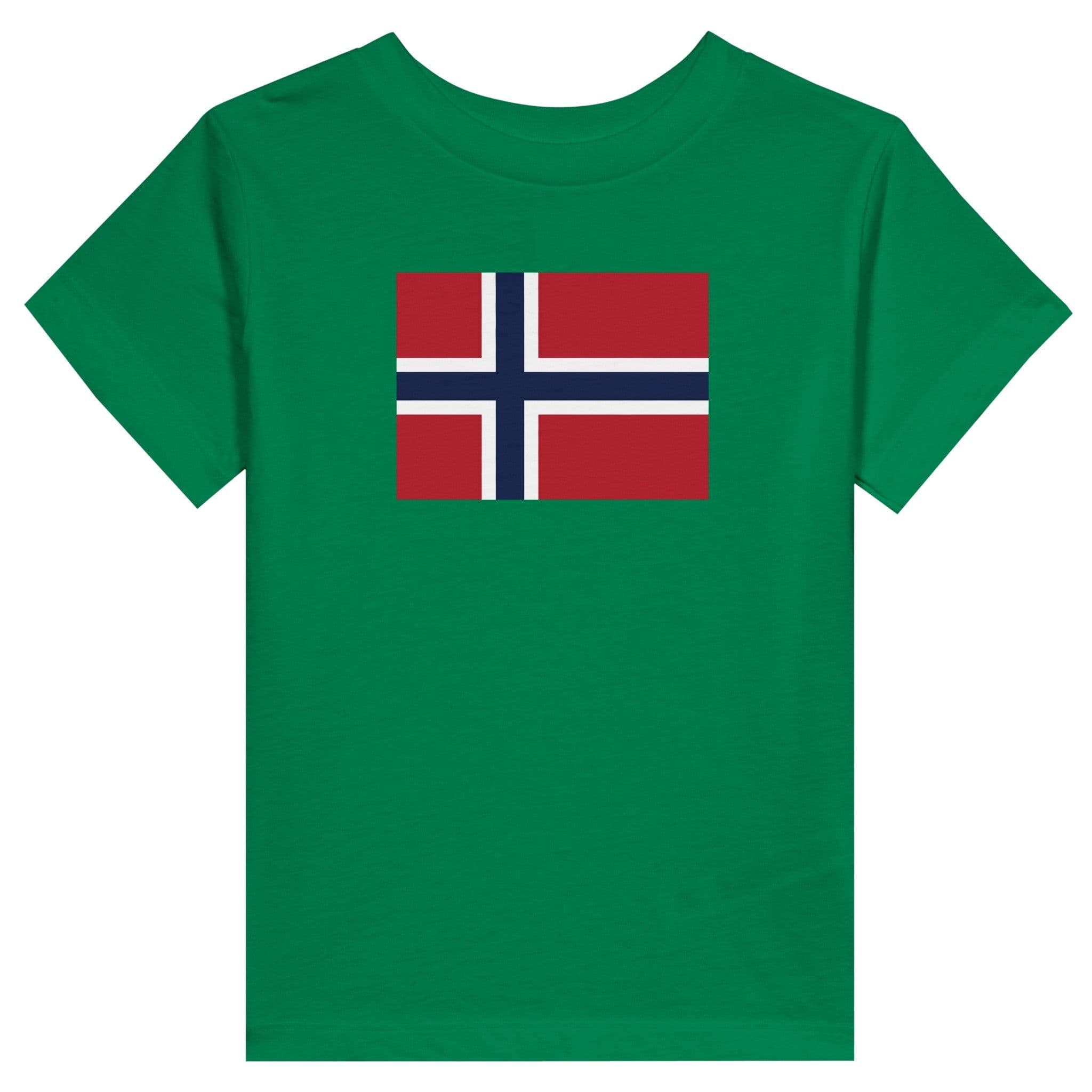 image-Drapeau de l'île Bouvet - T-shirt de base pour enfant | Bella + Canvas