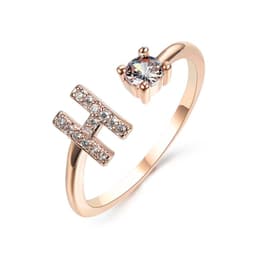 image-New Design Adjustable 26 Initial Letter Ring Fashion Jewelry For Women Simple Elegant Jewelry