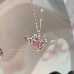 image-New Wine Red Cherry Gold Color Pendant Necklace For Women Personality Fashion Necklace Wedding Jewelry Birthday Gifts