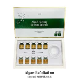 image-10 Vials Algae Peeling Powder DIY Facial Mask Sponge Spicules Natural Seaweed Skin Care Repair Acne Clean Pores 5 Pairs