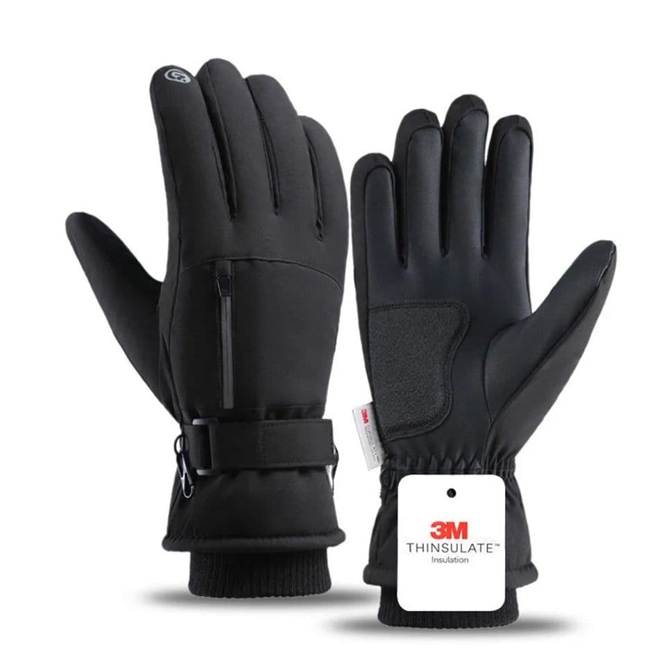 image-Winter Ski Gloves 3M Cold Resistant Sheep Waterproof Ten Fingers Touch Screen Gloves Thickened Anti-slip Riding Gloves Men Women