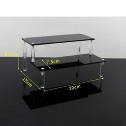 image-Acrylic Display stand for Amiibo Funko POP Figures,Cupcake Cosmetic Nail Polish Clay Figurine Jewelry for Display Stand Riser