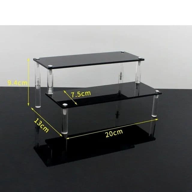 image-Acrylic Display stand for Amiibo Funko POP Figures,Cupcake Cosmetic Nail Polish Clay Figurine Jewelry for Display Stand Riser