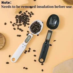 image-Mini Spoon Scale Digital Kitchen Scale Electronic LCD Food Scale 0.1-500g Cooking Flour Milk Coffee Powder Weight Measure Spoon