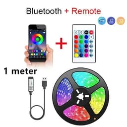 image-Bluetooth LED Strip Lights Smart SMD 5050 APP Remote Control Flexible Ribbon Diode Lamp Tape TV Backlights Game Room Home Decor