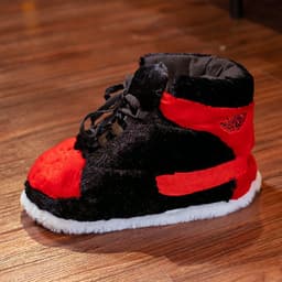 image-cotton slippers coconut cotton shoes luminous bread fat shoes waterproof warm home winter internet celebrity