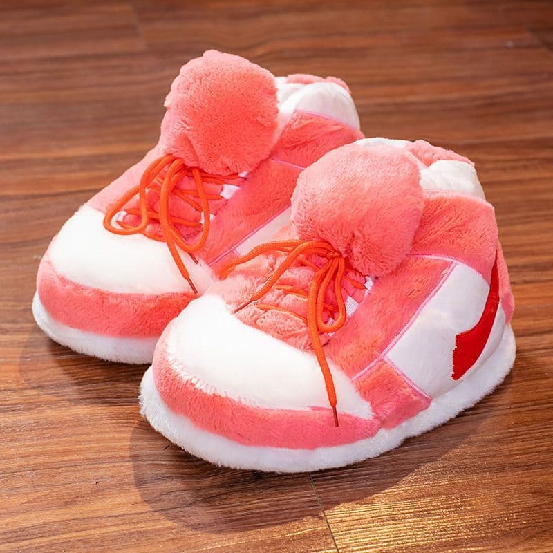 image-cotton slippers coconut cotton shoes luminous bread fat shoes waterproof warm home winter internet celebrity