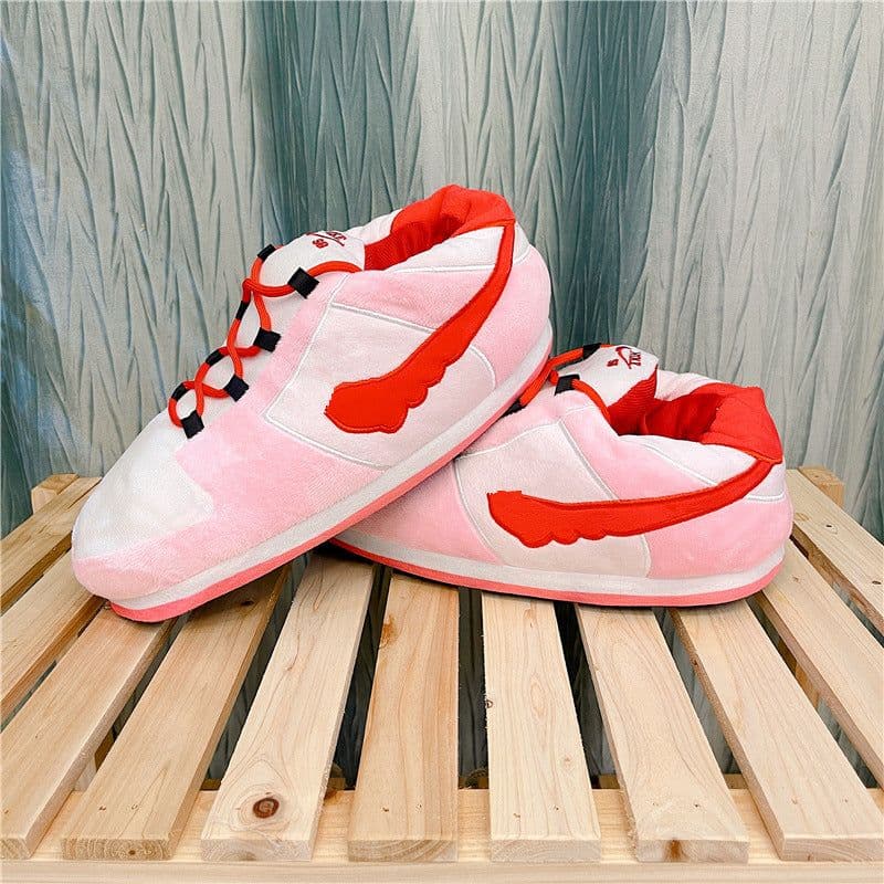 image-cotton slippers coconut cotton shoes luminous bread fat shoes waterproof warm home winter internet celebrity