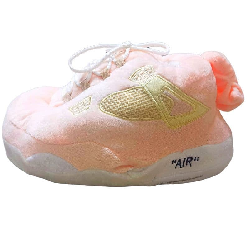image-cotton slippers coconut cotton shoes luminous bread fat shoes waterproof warm home winter internet celebrity