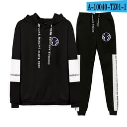 image-Amazon Stray Kids Alphabet Collection Surrounding Korean Trend Sports Splicing Sweater Set