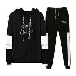 image-Amazon Stray Kids Alphabet Collection Surrounding Korean Trend Sports Splicing Sweater Set