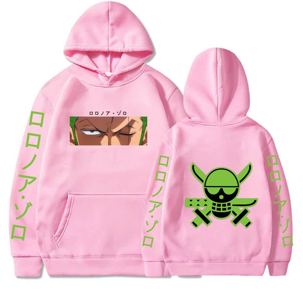 image-One Piece Zoro Roronoa Zoro printed hoodie men's hooded sweatshirt