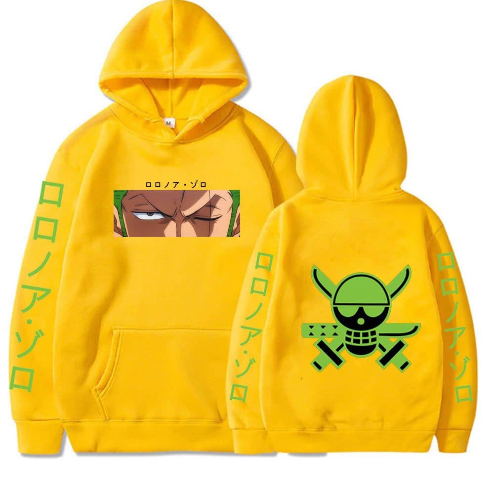 image-One Piece Zoro Roronoa Zoro printed hoodie men's hooded sweatshirt