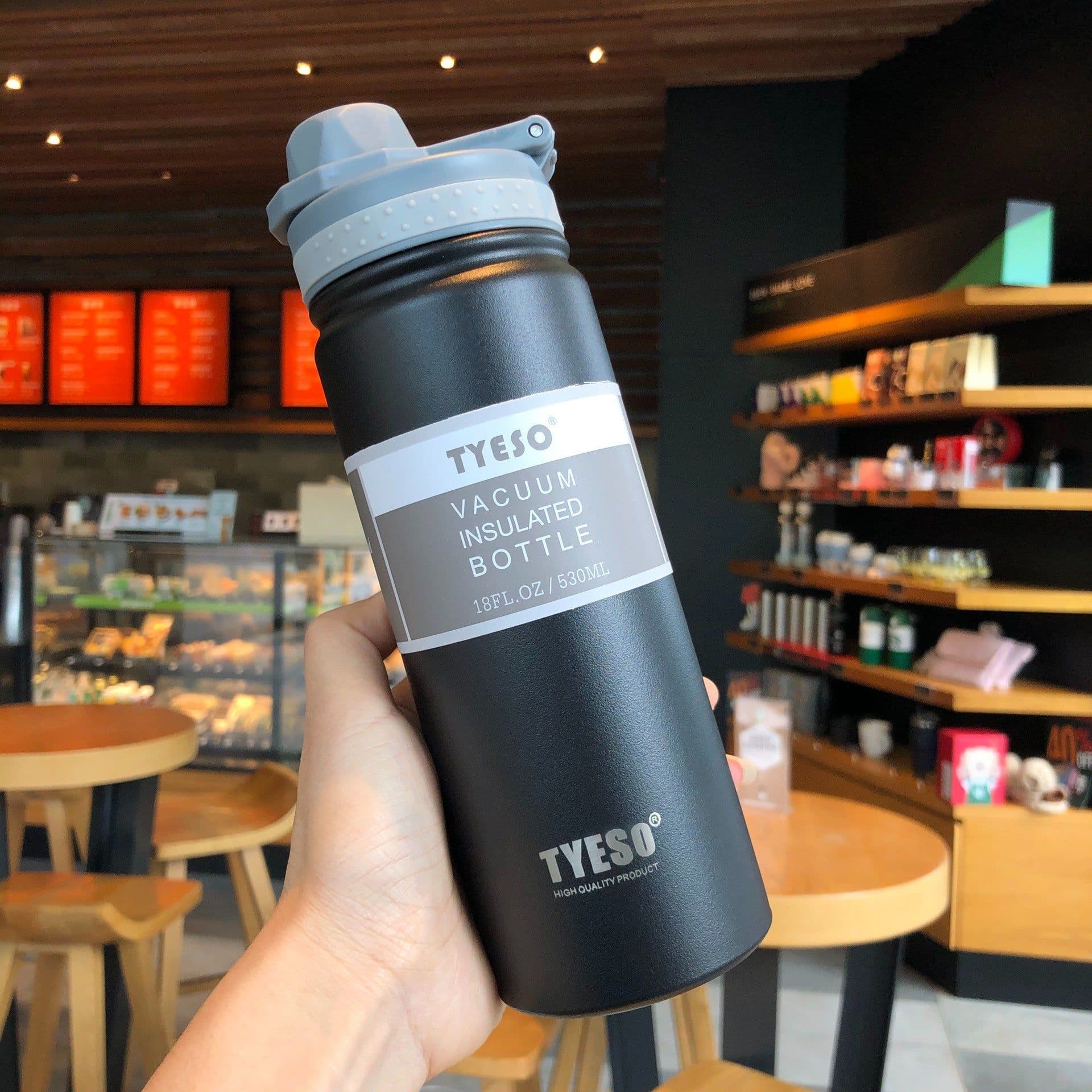 image-Taishuo thermos cup for male and female students, simple and portable stainless steel water cup, portable large-capacity sports water bottle kettle