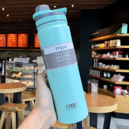 image-Taishuo thermos cup for male and female students, simple and portable stainless steel water cup, portable large-capacity sports water bottle kettle
