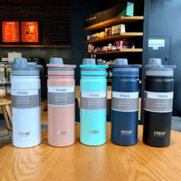 image-Taishuo thermos cup for male and female students, simple and portable stainless steel water cup, portable large-capacity sports water bottle kettle