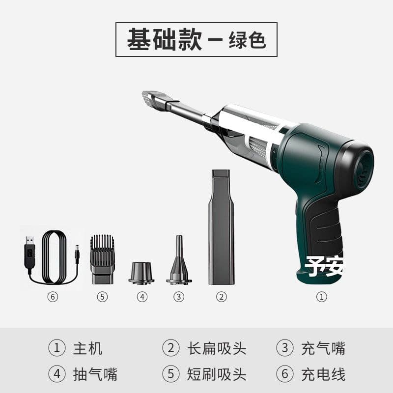image-New three-in-one car vacuum cleaner small wireless vacuum blower for cars high suction mini handheld vacuum cleaner