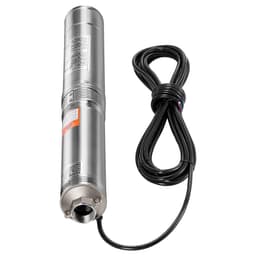 image-VEVOR Deep Well Submersible Pump, 1 HP Output Power, 115V, 31.7 GPM Flow 207 ft Head, with 32.81 ft Cord External Control Box, Stainless Steel Water Pump, for Industrial Irrigation and Home Use, IP68